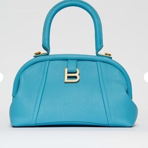 NWT Italian Leather Top Handle Crossbody Bag